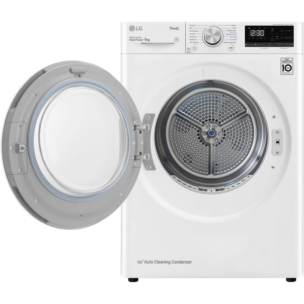 Sèche linge pompe à chaleur LG RH9V50WH