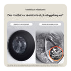 Lave linge hublot LG F14X76BSTA - 11 kg - 1400 tr/min - Classe A - Moteur direct drive - Autodosage - Wifi - Noir