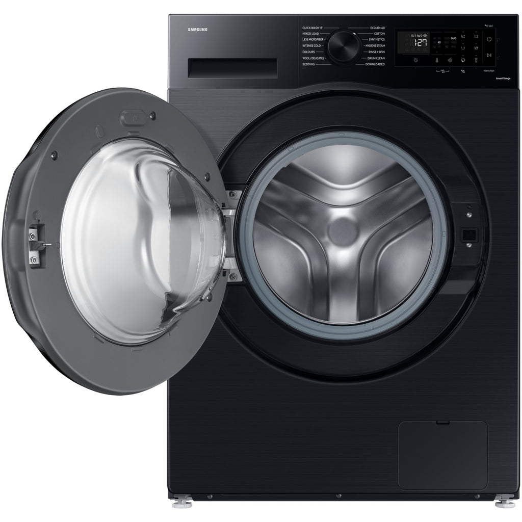 Lave linge hublot SAMSUNG WW80CGC04DAB - 8 kg - 1400 tr/min - Classe A - Moteur induction - Connecté - Noir - Bespoke AI