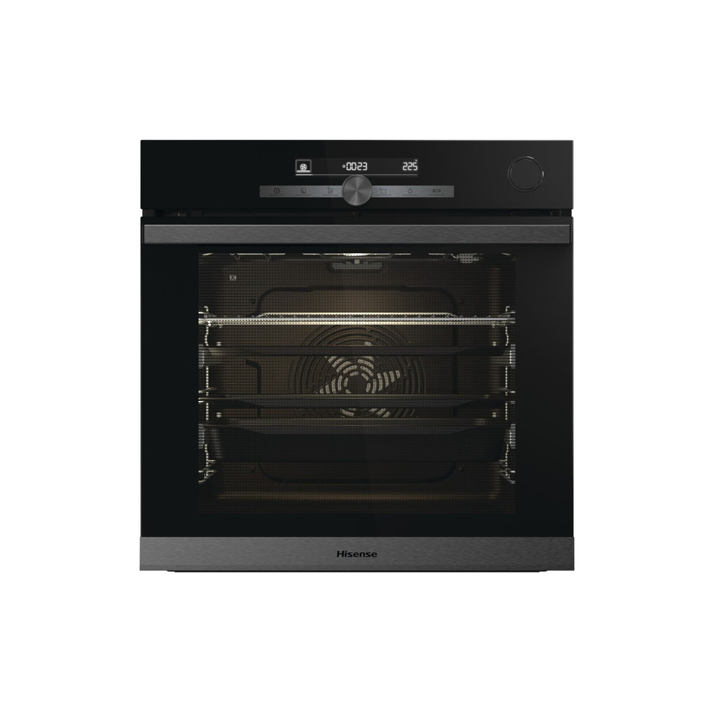 Four encastrable fonction vapeur HISENSE O634PG - Pyrolyse - Chaleur tournante - Vapeur - Porte froide - Rails télescopiques