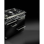 Piano de cuisson gaz FALCON PKR110 NOIR CHROM/BRILLANTES