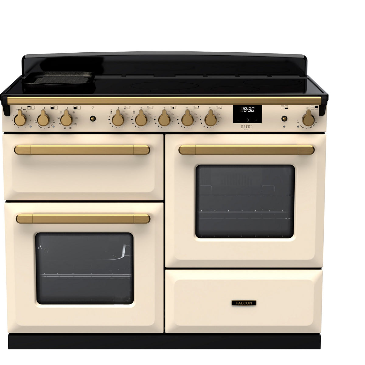 Piano de cuisson induction FALCON ESTEL DELUXE OCTAB IND 110 CM CREME PAST