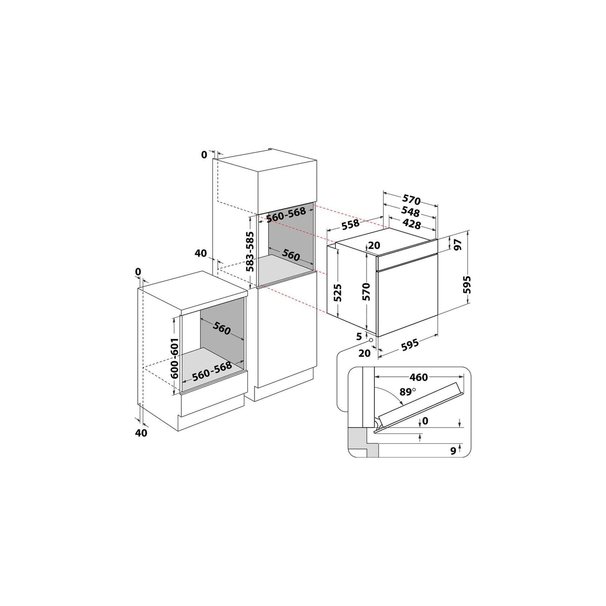Four encastrable HOTPOINT HAO475PX