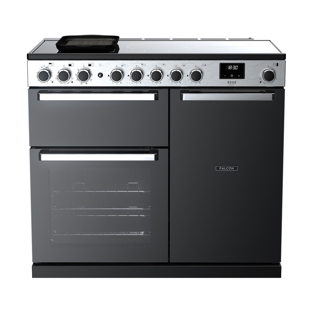 Piano de cuisson induction FALCON EDGE DELUXE TAB IND 100 CM VERRE NOIR C