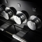 Piano de cuisson gaz FALCON Semi Pro MERCURY 110 NOIR BRILLANT INOX
