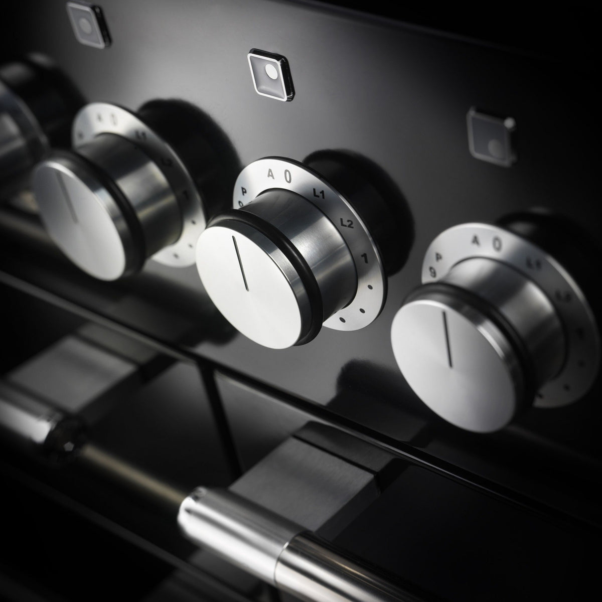 Piano de cuisson gaz FALCON Semi Pro MERCURY 110 NOIR BRILLANT INOX