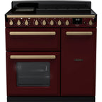 Piano de cuisson induction FALCON ESTEL DELUXE TAB IND 90 CM BORDEAUX LAIT