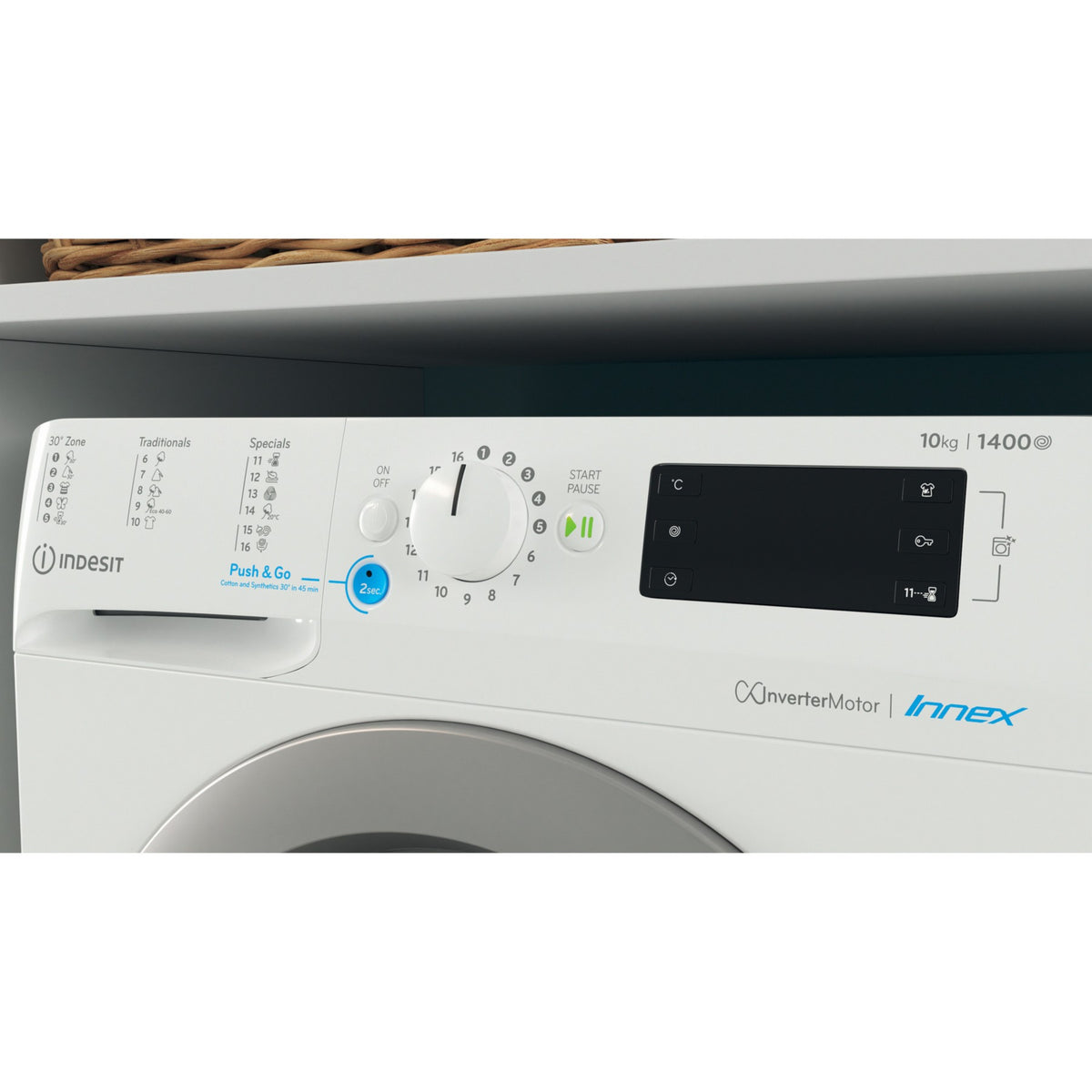Lave linge hublot INDESIT BWE101485XWSEUN Reconditionné