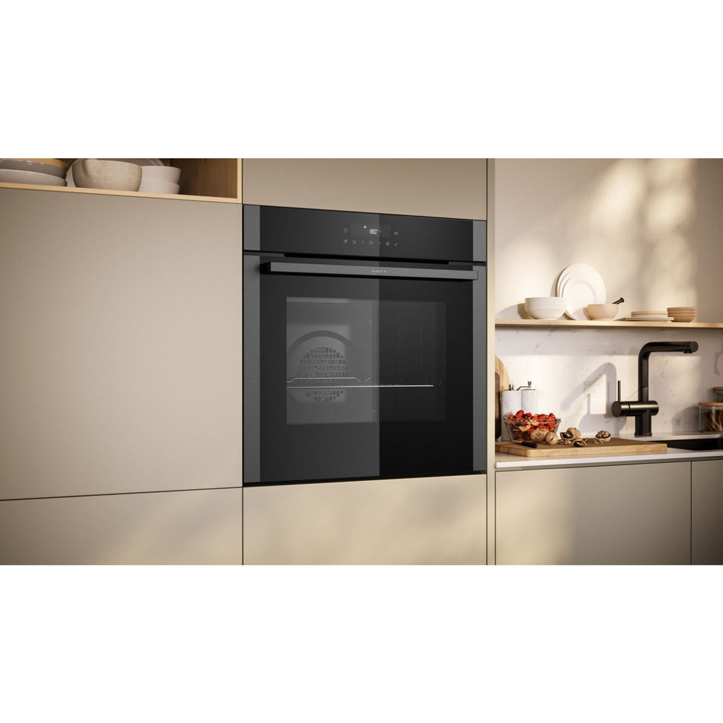 Four encastrable NEFF B2ACJ7AG0 - Pyrolyse - Chaleur pulsée - Porte froide - Air Fry - Graphite Grey