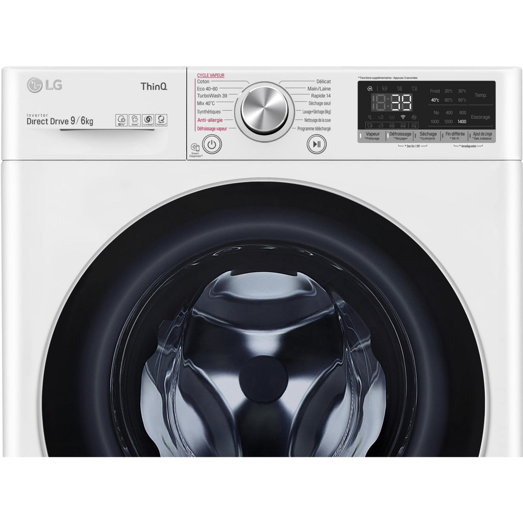 Lave linge séchant hublot LG F964V71WRHT Reconditionné