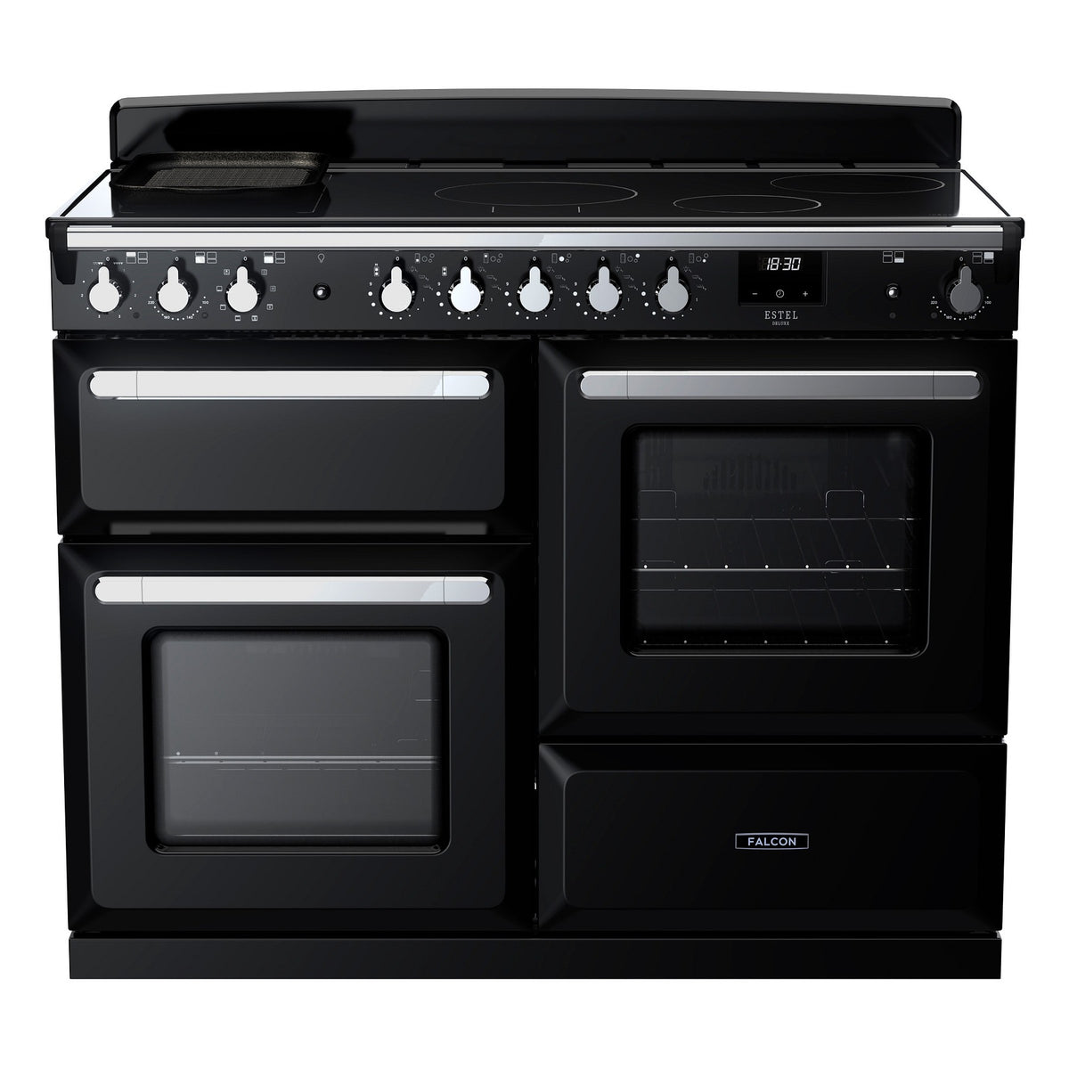 Piano de cuisson induction FALCON ESTEL DELUXE OCTAB IND 110 CM NOIR BRIL