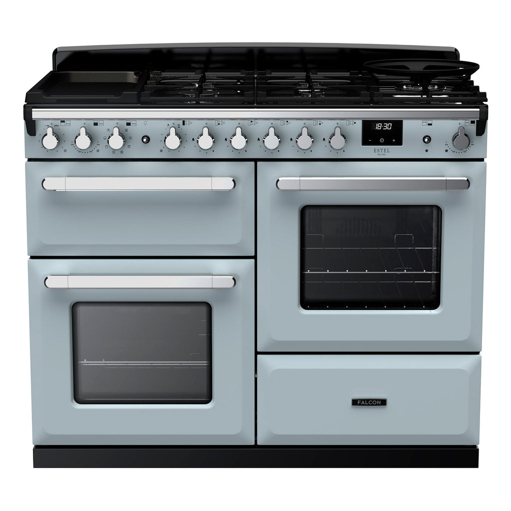 Piano de cuisson mixte FALCON ESTEL DELUXE OC TAB MIX 110 CM BLEU PAST