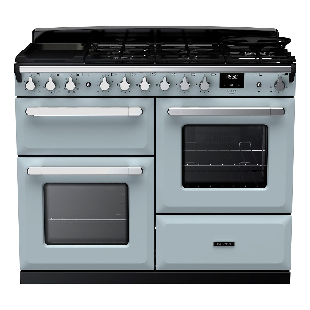 Piano de cuisson mixte FALCON ESTEL DELUXE OC TAB MIX 110 CM BLEU PAST