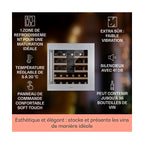 Cave à vin de service KLARSTEIN Vinsider 36 Uno - Argent