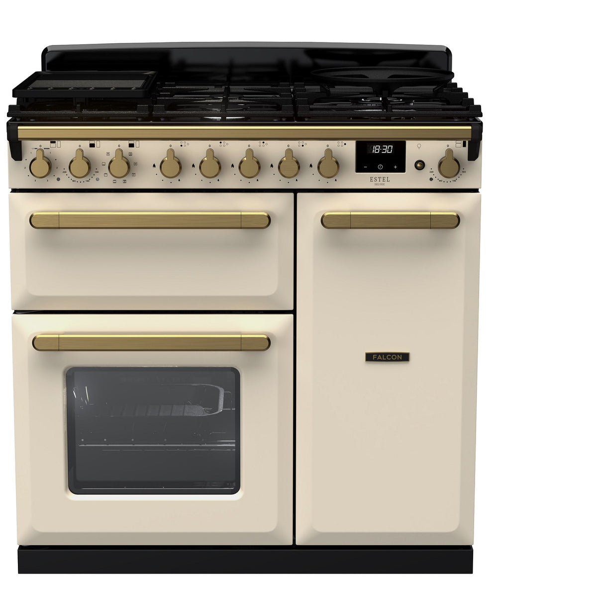 Piano de cuisson gaz FALCON ESTEL DELUXE TAB GAZ 90 CM CREME PASTEL