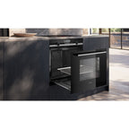 Four encastrable SIEMENS HB578HBS7 - Pyrolyse - Chaleur pulsée - Porte froide - iQ500 - Rails Télescopiques