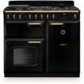 Piano de cuisson gaz FALCON NGC TAB GAZ 100 CM NOIR LAITON ANTIQUE