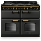 Piano de cuisson mixte FALCON NGC TAB MIX 110 CM ARDOISE LAITON ANTIQU