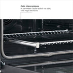Four encastrable MIOGO MOP721PR2 - Pyrolyse - Chaleur tournante - Porte froide - Rails télescopiques Reconditionné