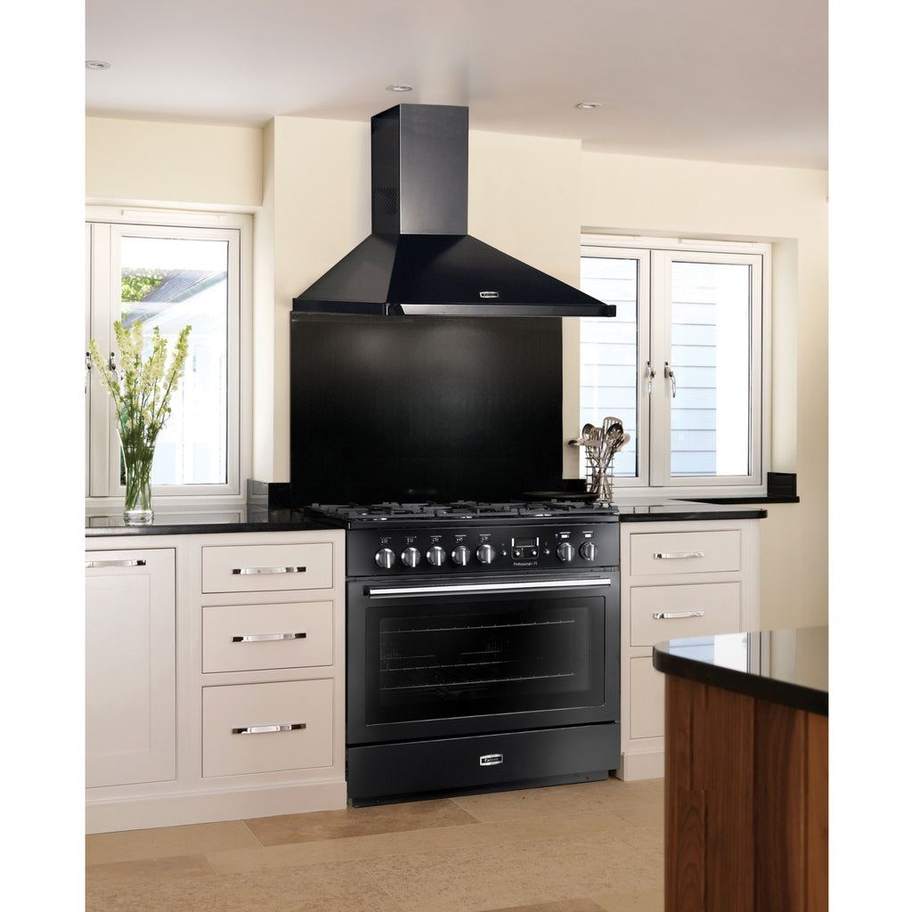 Piano de cuisson gaz FALCON PROFESSIONAL+90 FX MIXT NOIR BRILLANT