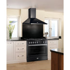 Piano de cuisson gaz FALCON PROFESSIONAL+90 FX MIXT NOIR BRILLANT