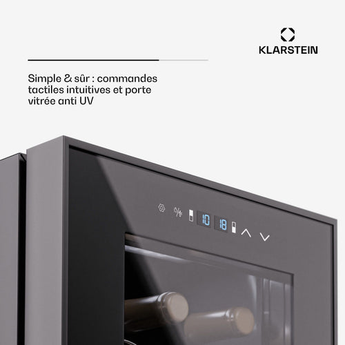 Cave à vin de service KLARSTEIN Shiraz 27 Duo 83L 27 bouteilles