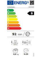 Sèche linge pompe à chaleur LG RH9X56WH