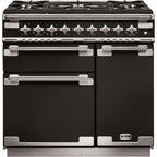 Piano de cuisson gaz FALCON ELISE90 MIXT NOIR BRILLANT