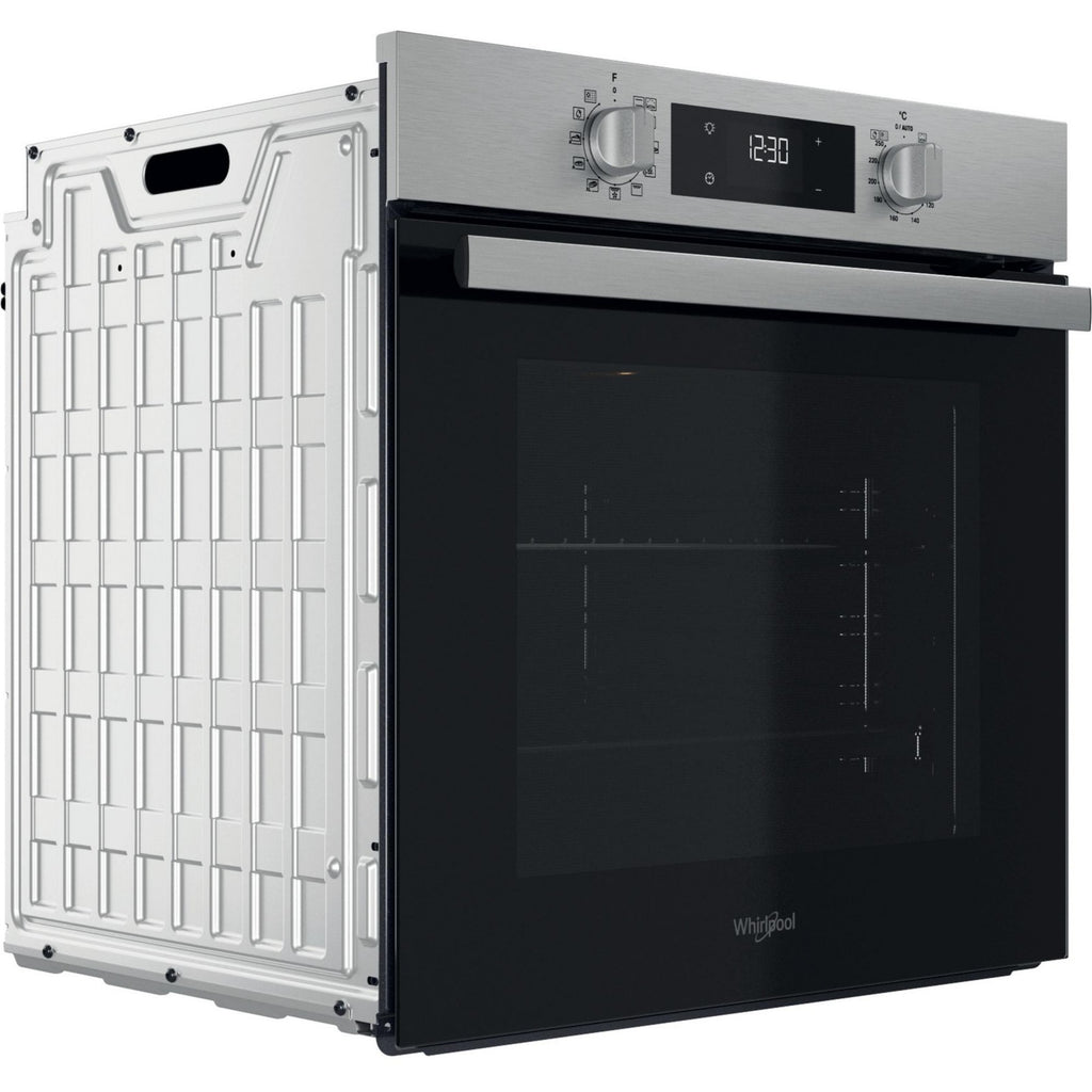 Four encastrable WHIRLPOOL OMR58RR1X - Pyrolyse - Chaleur pulsée - Rails télescopiques - Ajout Vapeur - Inox Anti-traces