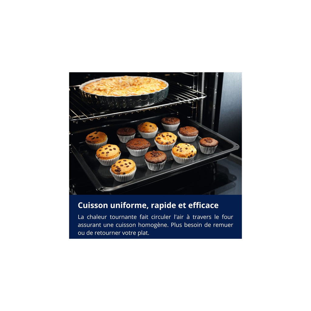 Four encastrable ELECTROLUX EOH4P46BX0 - Chaleur tournante - Pyrolyse - Porte froide