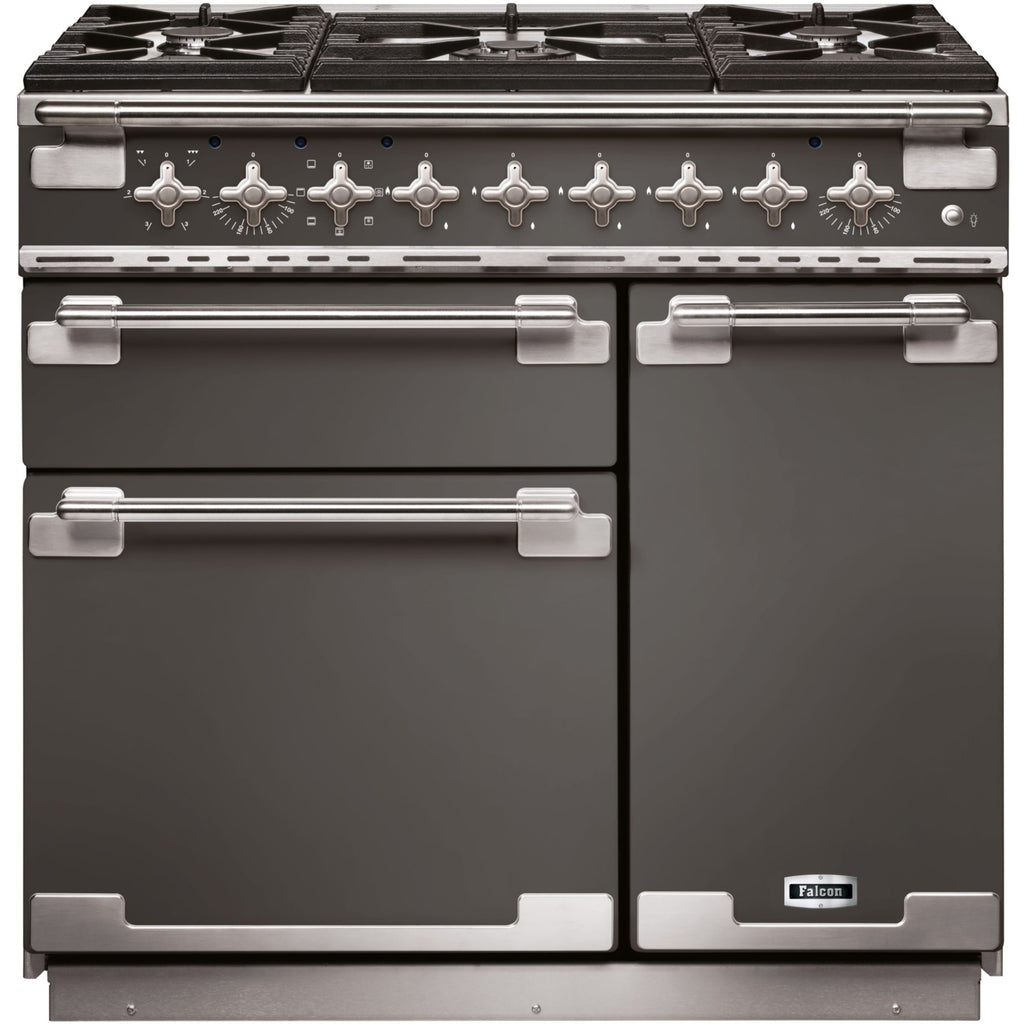 Piano de cuisson gaz FALCON ELISE90 MIXT GRIS ARDOISE