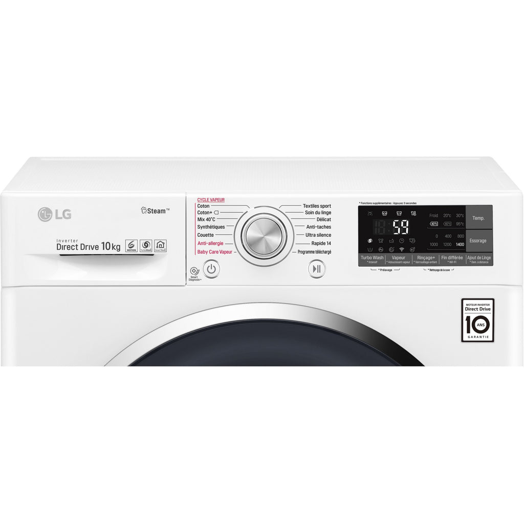 Lave linge hublot LG F14J82WHST Reconditionné