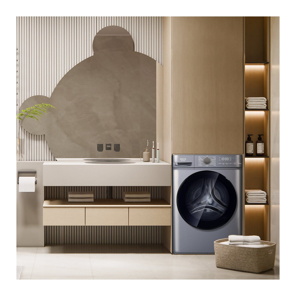 Lave linge hublot CHIQ CW07123863AX