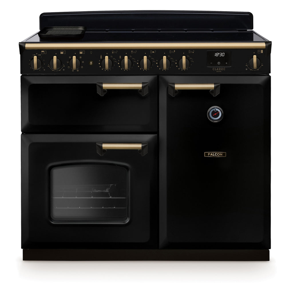Piano de cuisson induction FALCON NGC TAB IND 100 CM NOIR LAITON ANTIQUE