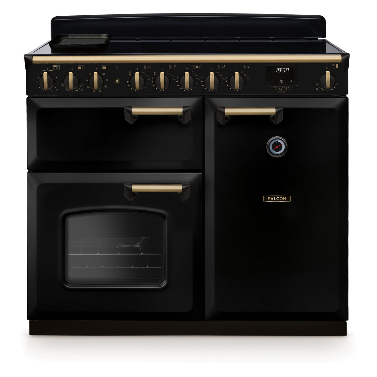 Piano de cuisson induction FALCON NGC TAB IND 100 CM NOIR LAITON ANTIQUE