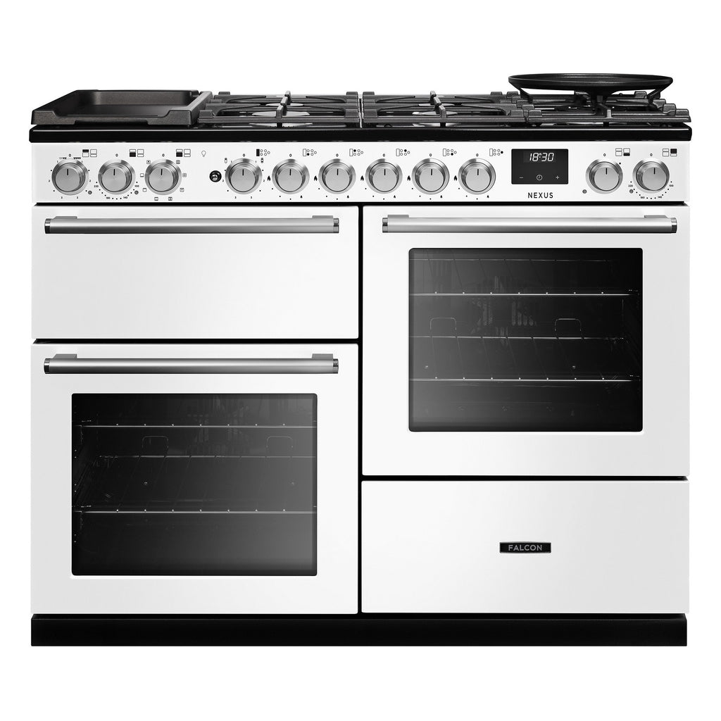 Piano de cuisson mixte FALCON NEXUS NGC OC TAB GAZ 110 CM BLANC CHROM