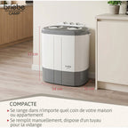 Lave linge portable BRIEBE avec Centrifugeuse 2 Compartimen WM1140
