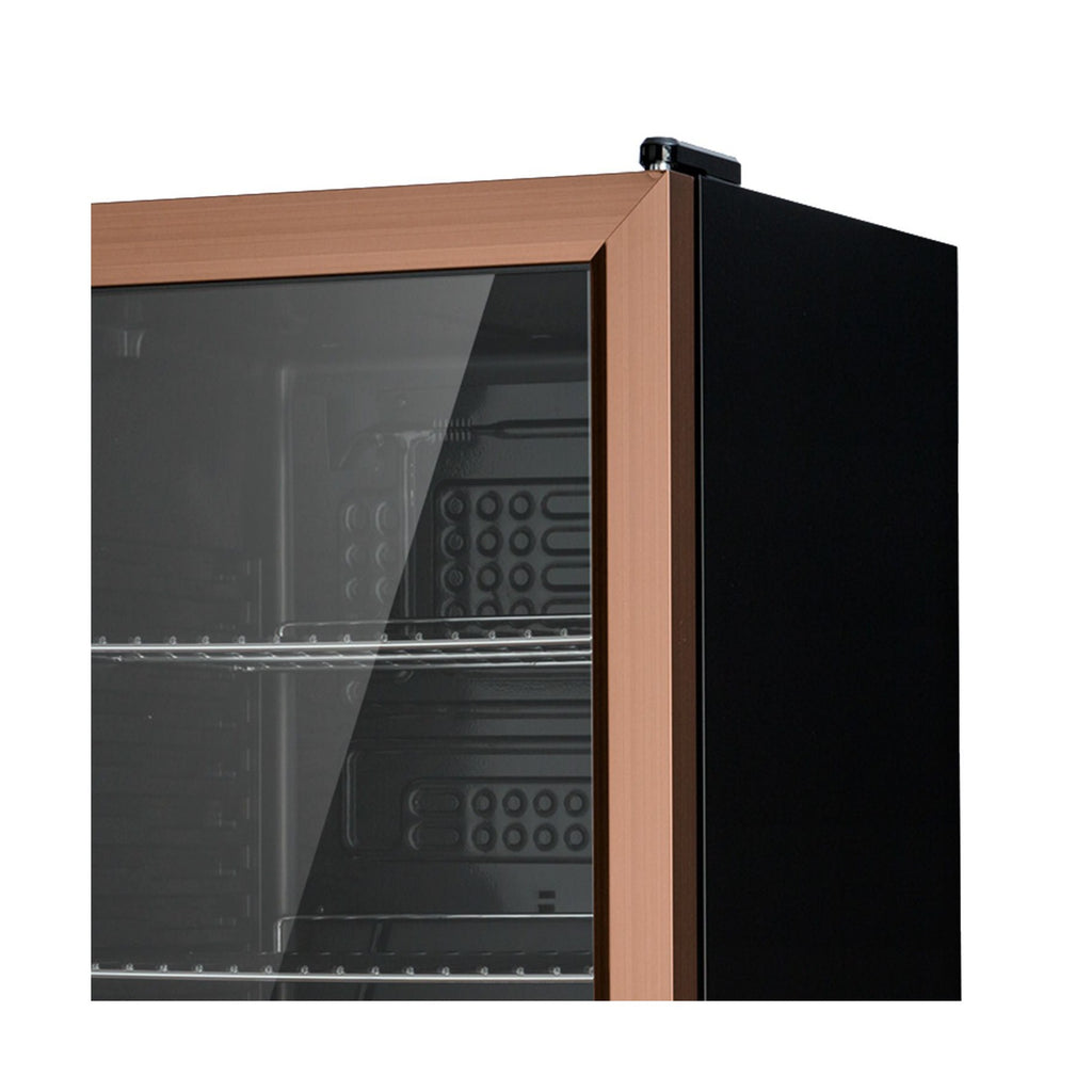 Mini réfrigérateur KLARSTEIN BeersafeXXL 80L porte vitrée inox cuivre