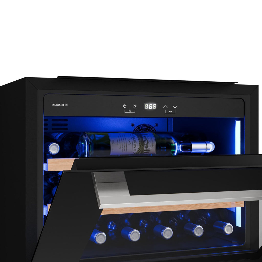 Cave à vin de service KLARSTEIN Illuminosa encastrable 19 bouteilles