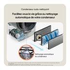 Lave linge séchant hublot LG F214WT8WH - 12/10 kg - 1400 tr/min - Classe A - Moteur AI Direct Drive - Connecté