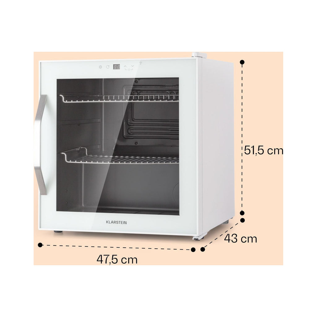 Mini réfrigérateur KLARSTEIN Coachella 50 47L WiFi acier inoxydable