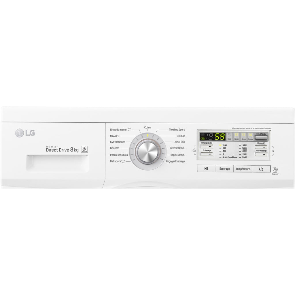 Lave linge hublot LG FH 496 TDAD Reconditionné