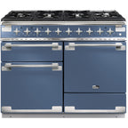 Piano de cuisson gaz FALCON ELISE 110 ROCHE BLEUE NICKEL BROSSÉ