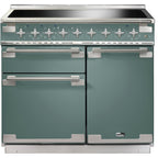 Piano de cuisson induction FALCON ELISE 100 VERT MINERAL MAT NICKEL BROSSÉ
