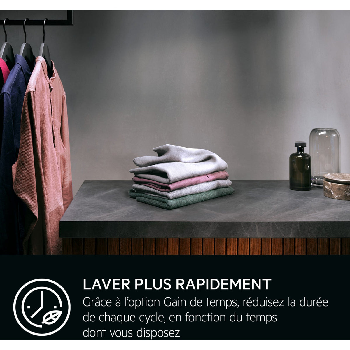 Lave linge hublot AEG LFE6ED844B - 8 kg - 1400 tr/min - Classe A - Moteur induction