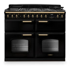 Piano de cuisson mixte FALCON NGC TAB MIX 110 CM NOIR LAITON ANTIQUE