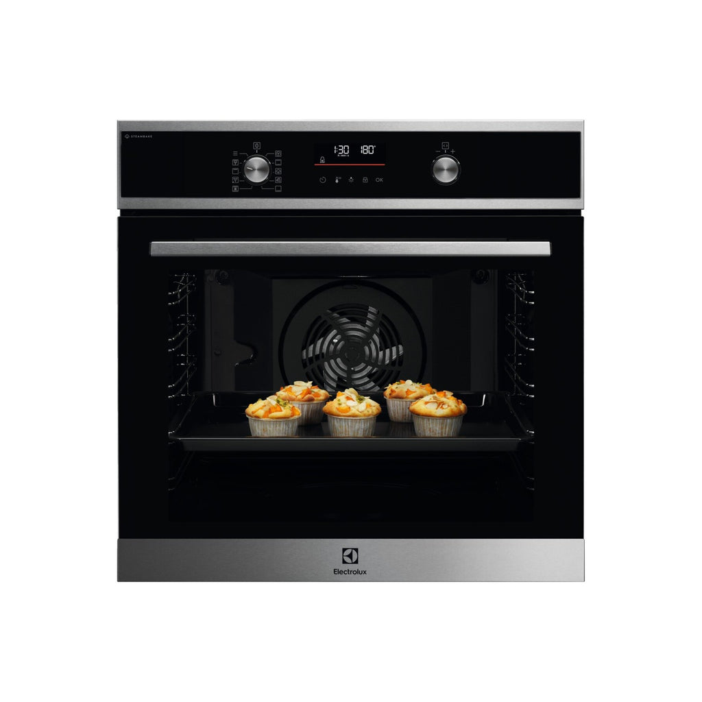 Four encastrable ELECTROLUX EOD6P46X - Pyrolyse - Chaleur pulsée - Porte froide - Vapeur SteamBake + Rails télescopiques ELECTROLUX COULISSANTS E4OHTR111