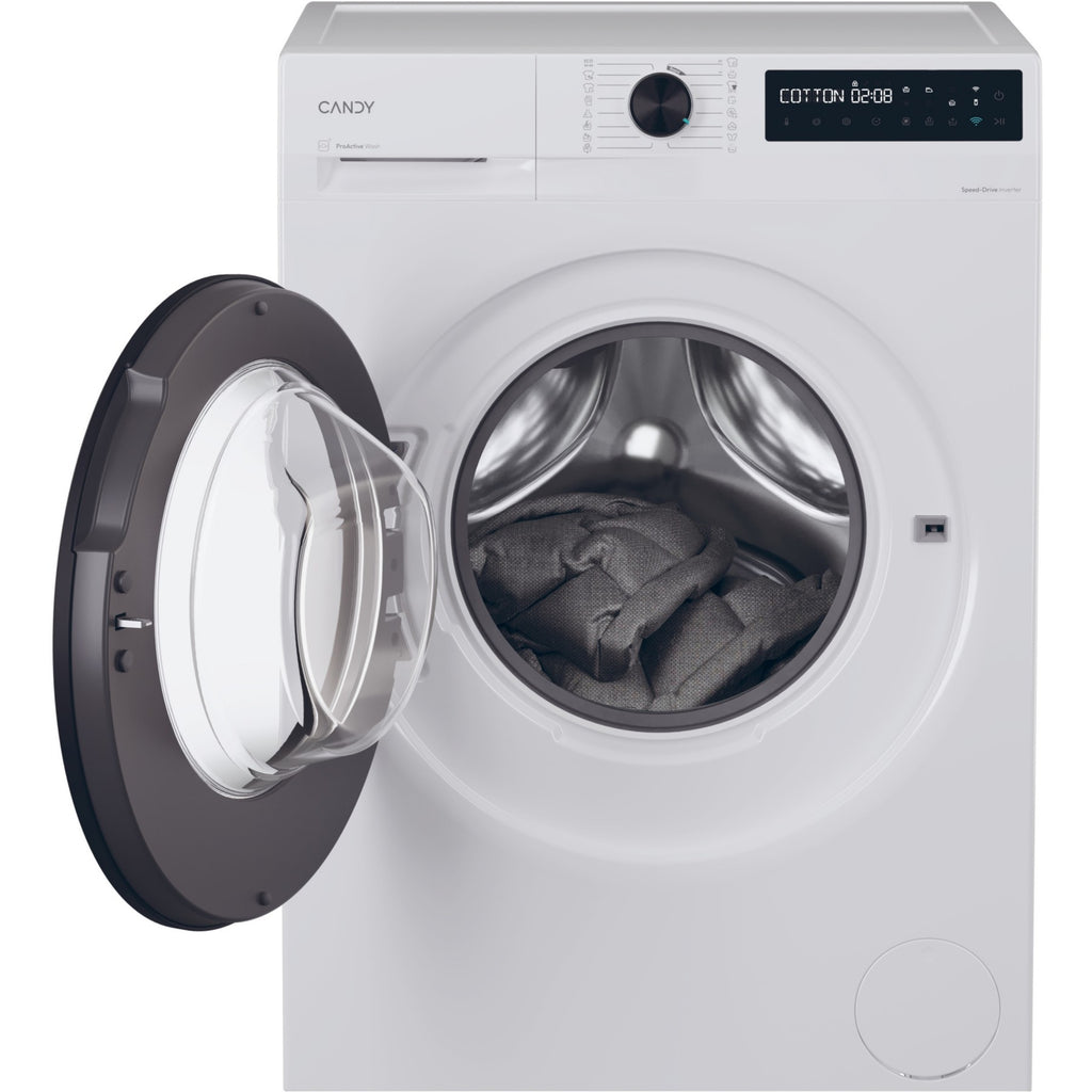 Lave linge hublot CANDY BR 49B8-S - 9 kg - 1400 tr/min - Classe A - Vapeur - Connecté