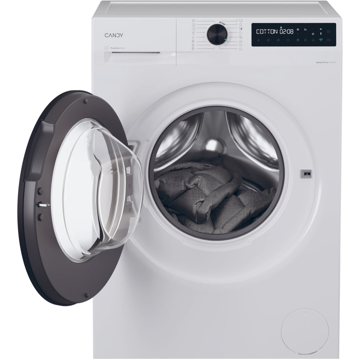 Lave linge hublot CANDY BR 49B8-S - 9 kg - 1400 tr/min - Classe A - Vapeur - Connecté
