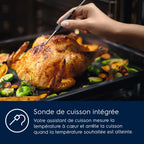 Four Pyro ELECTROLUX EOE6P57X - Pyrolyse - Chaleur pulsée - Porte froide - Rails télescopiques - Sonde de cuisson